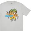 Palace FW21 Large Up T-Shirt Grey Marl Cartoon Print Crew Neck Short Sleeve Unisex T-Shirt PAL-FW21-391