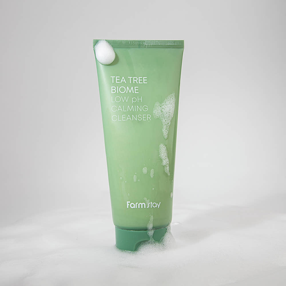 FARMSTAY Tea Tree Biome Low pH Calming Cleanser Gentle Soothing Facial Cleanser 180ml