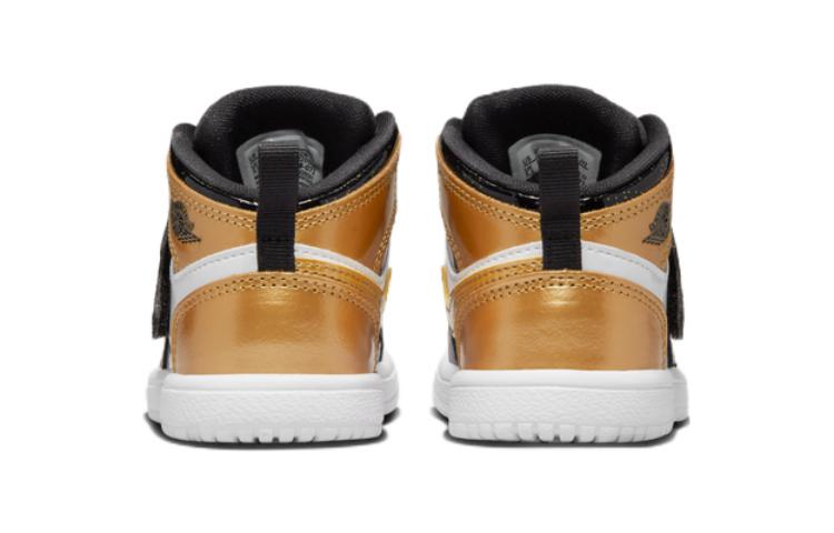 Jordan Sky Jordan 1 Mid Black Metallic Gold White TD DV6068-071