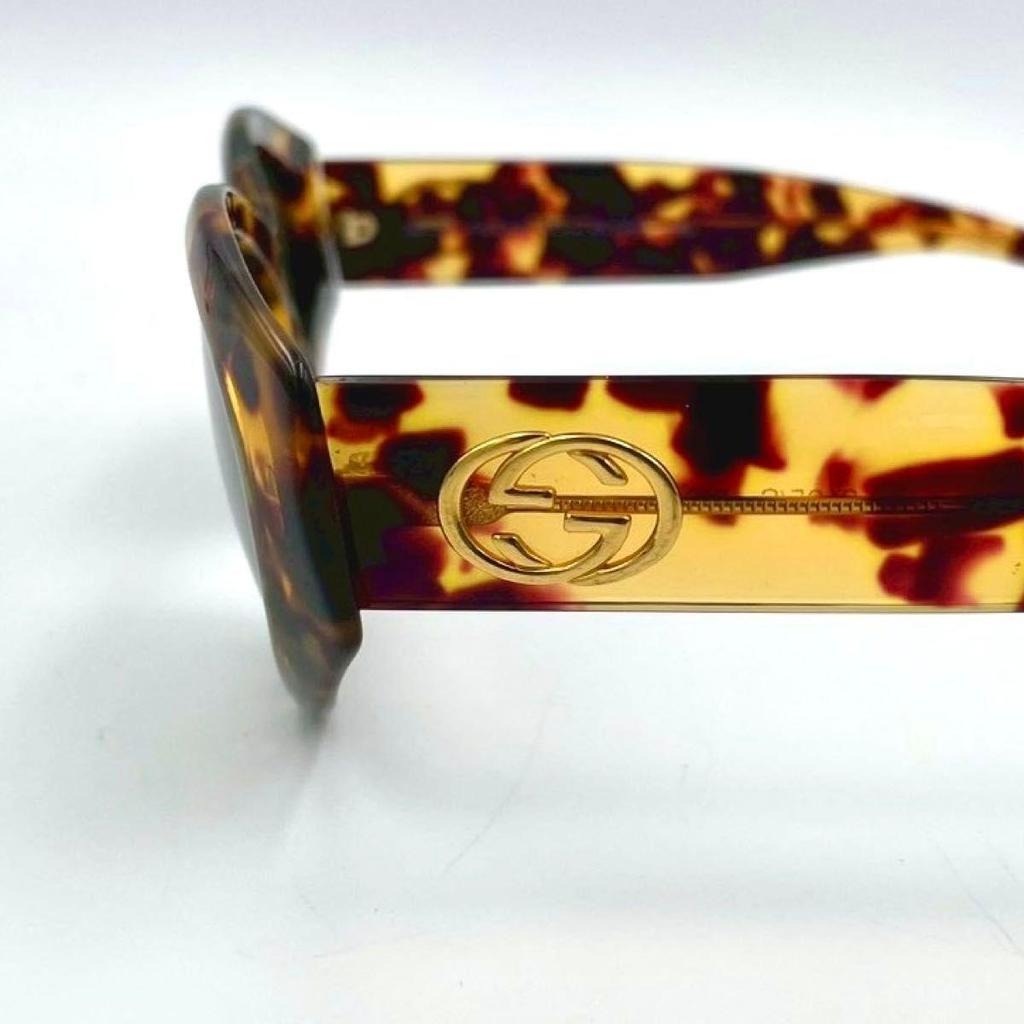 Used 979 GUCCI Sunglasses Eyewear GG Logo Tortoiseshell Archive Interlocking Unisex