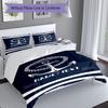 3PC Custom Name Nautical Anchor Bedding Set Duvet Cover Closure Includes 1 Duvet Cover & 2 Pillowcases for Bedroom