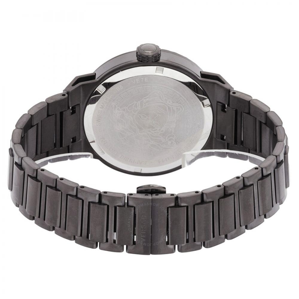 Versace MeduSa Infinite Quartz Gunmetal Dial Men S Watch Ve7e00723