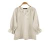 ZANZEA Women Casual V-Neck Solid Color Loose Long Sleeve Blouse