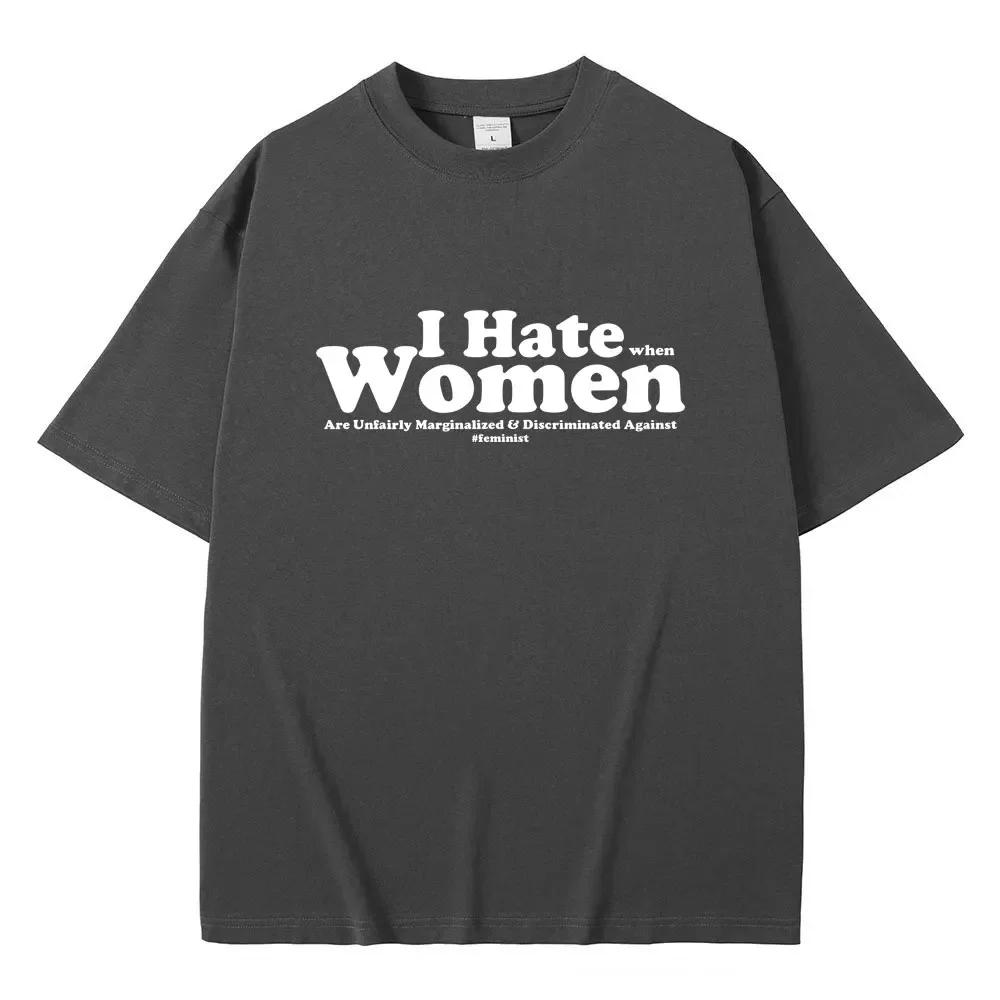 I Hate Wounisex Funny Letter Meme Tshirt Unisex Wounisex Casual Cotton Vintage Short Sleeve T Shirt Unisexs Oversized Crewneck Tshirts Bl