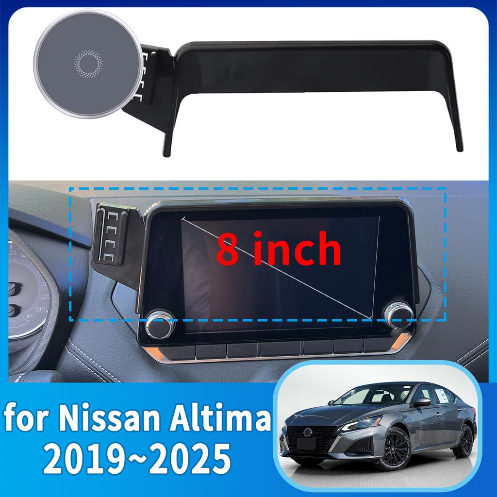 Custom Phone Mount for Nissan Altima L34 2019-2025 (8/7 Inches) – Dashboard Screen Mount Without
