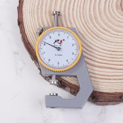 Leather Gauge Thickness 0-10Mm Accuracy 0.1Mm Dial Paper Meter Tester For Hollow Pipe Or Circular Tube Caliper Measuring Tool