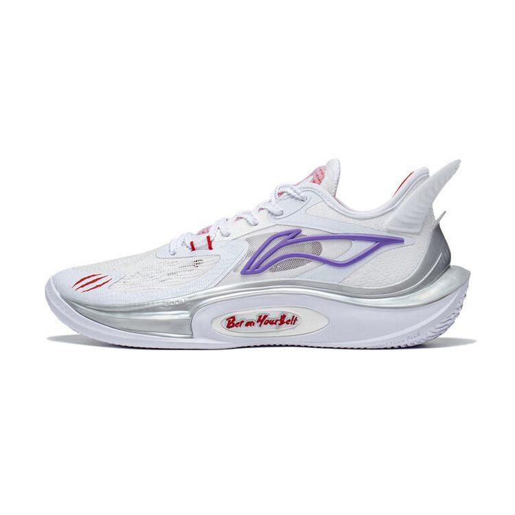 Li Ning SONIC 11 V2 Platform Cushioning Slip Resistant Low Top Basketball Shoes Men's White ABAT045-1
