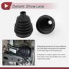 1 Set CV Joint Boot Kit for Mitsubishi Outlander 2008-2013 Outer Constant Velocity Joint Boot W/Clamps No.3817A099 Black Rubber