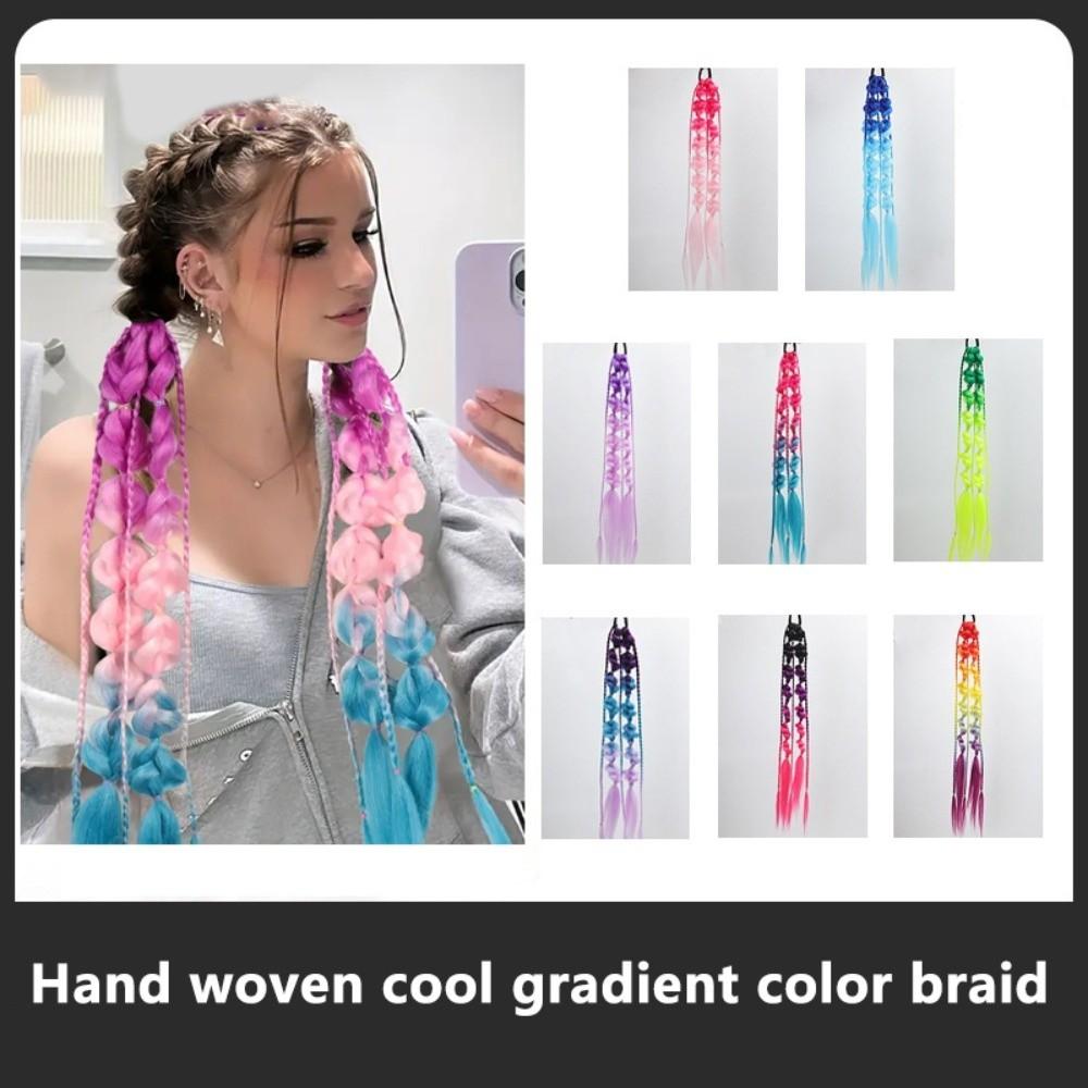 Lantern Braid Bubble Jumbo Braid Colorful Braided Ponytails Natural Twist Braid Bulk for Women