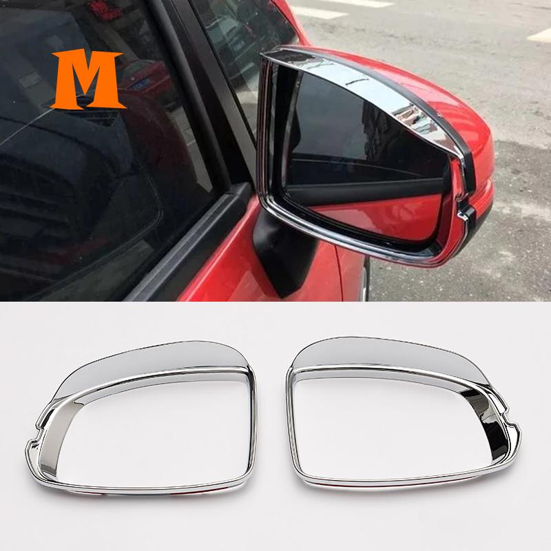 2pcs for Honda Freed 2017 2018   Accessories ABS Chrome/Carbon Car Side Door Rearview Turning Mirror Strip Cover