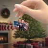 Trump Christmas Ornament 2024 Funny Trump Acrylic Ornament Christmas Tree Hanging Decoration for Car Rearview Accessory