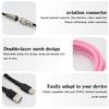 3 Meter Mechanical Keyboard Coiled Cable Wire Type C Custom Usb Port Cable Aviator Coiling Cable for Gaming Keyboard Accessories
