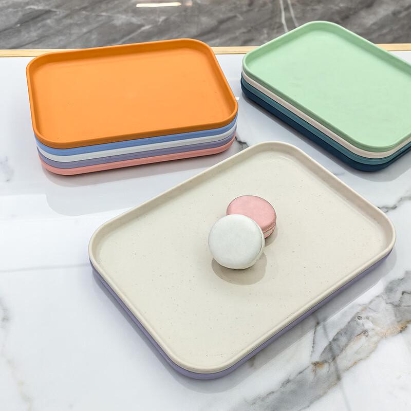 Nordic Style Rectangular Plastic Serving Tray