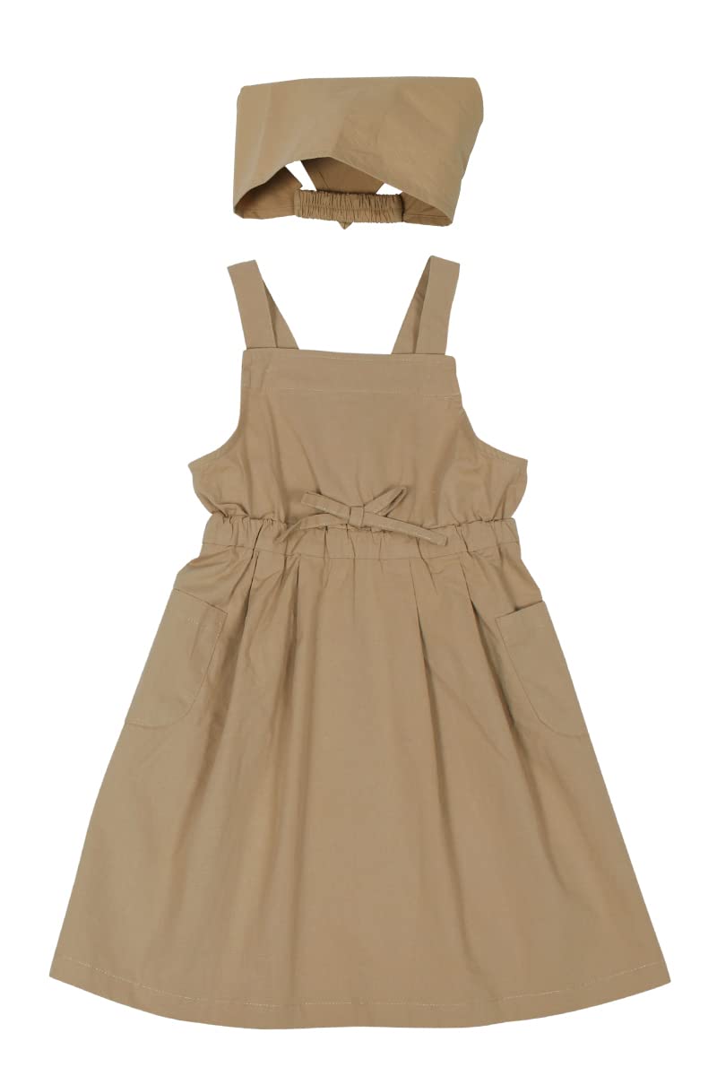 

Ruffle Apron and Bandana Set Pastel Kids Girls Beige S [Ocean & Ground] 1328003 бежевый