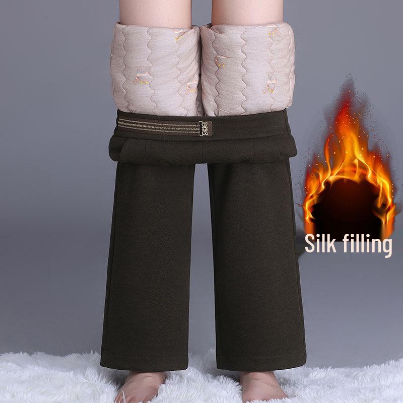 Woolen Wide-Leg Fleece-Lined Pants - Stylish Mom's Autumn/Winter 2026 Bestseller
