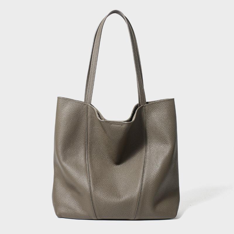 Tote Bag, Shopping Bag, Large Capacity for Commuting To Work, Ladies' Shoulder Bag, Casual Genuine Leather