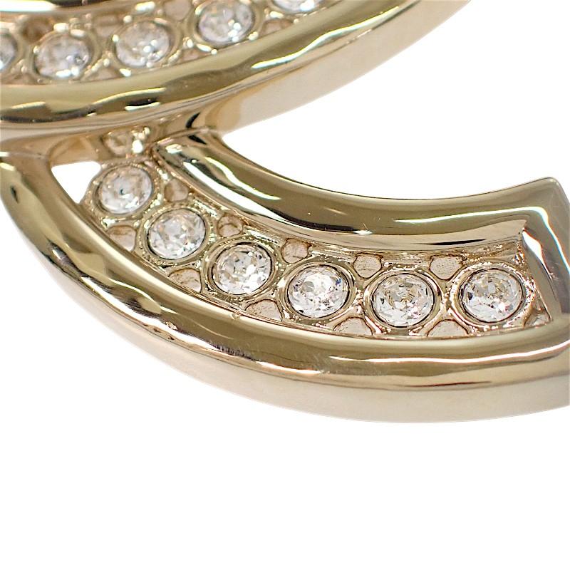 Chanel Brooch Gold metal/Rhinestone Women