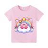 Kirby letní trička s krátkým rukávem barevná košile kulatý výstřih kulaté tričko bavlna barevné tričko potisk kreslené postavičky oblečení neformální oblečení
