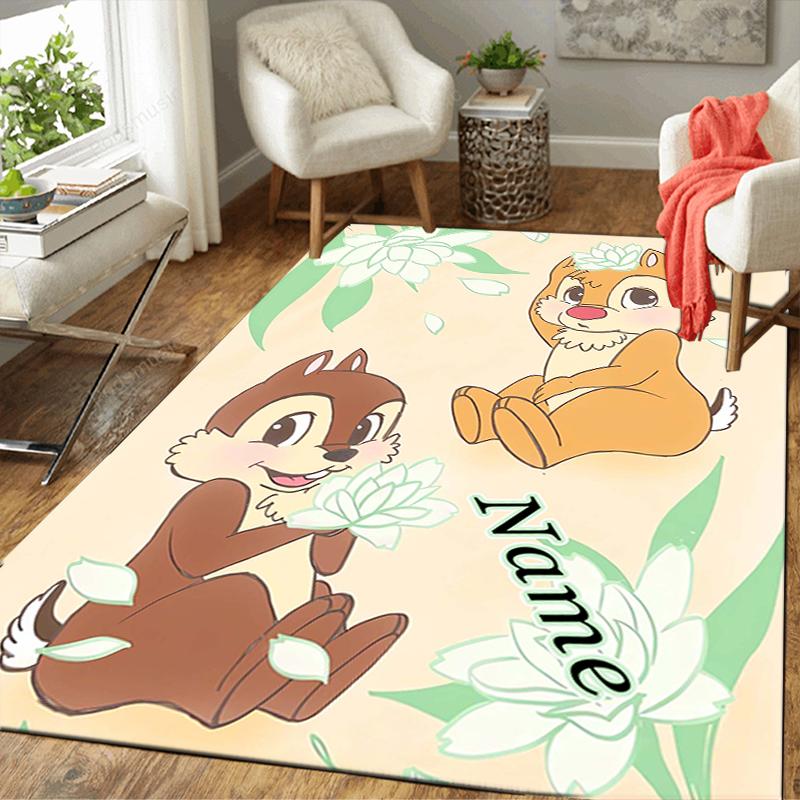 Custom 1Pc Chip Dale Adventure Rug Office Carpet Indoor Outdoor Entrance Doormat Nonslip Soft And Comfortable Living Room D91619