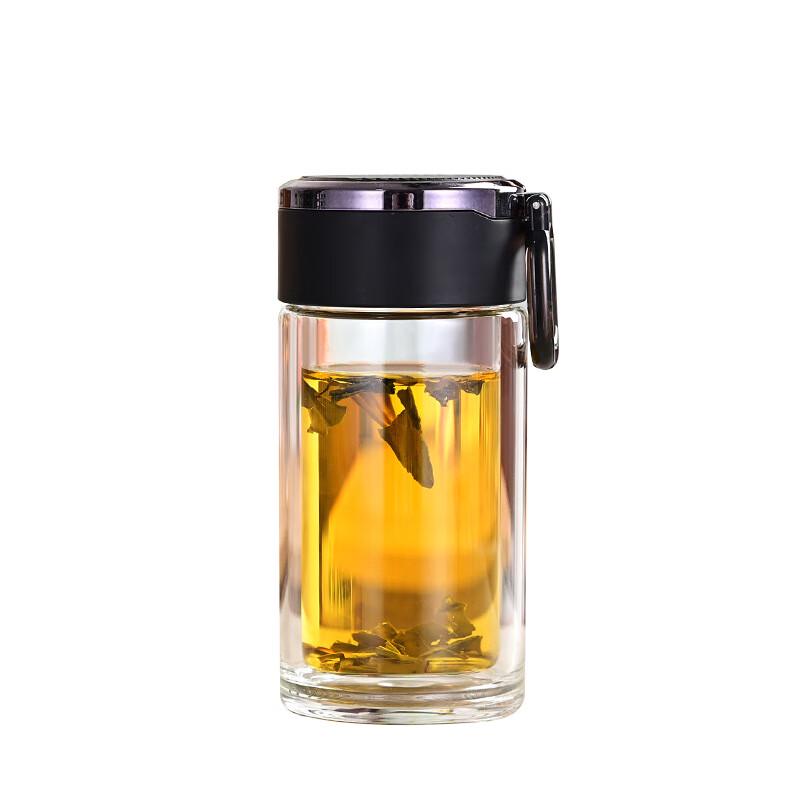 YOTU Double-Layer Mini Glass Tea Cup