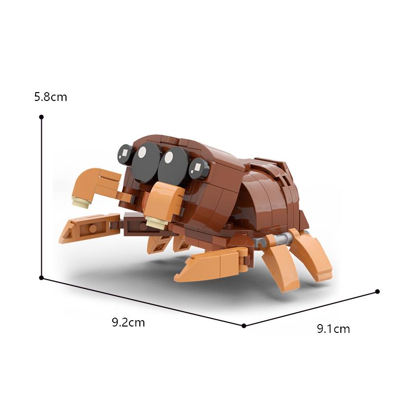 Buildmoc Spider Lucased Fun Findley Cute Animals Cartoon MOC Set Building Blocks Toys for Children Kids Gifts Toy 125PCS Bricks