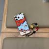 Korean Striped Patchwork KT Case for iPhone 17 Pro Max, Apple 16/15, Chain 14, Female 17