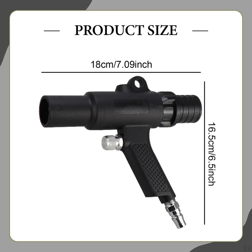 Pneumatic Vacuum Cleaner Kit Compressed Air Duster 2 In 1 Function with Dust Bag Portable