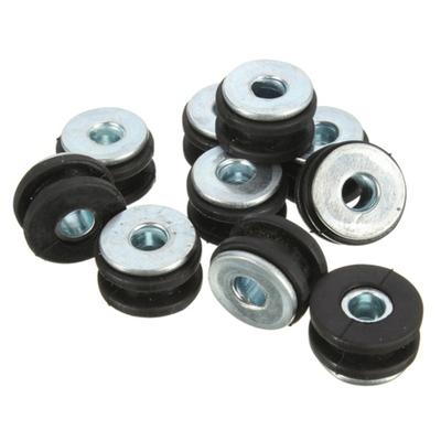 10Pcs Motorcycle Rubber Fairing Cowling Grommet Bushing Bolts Gasket Accessories