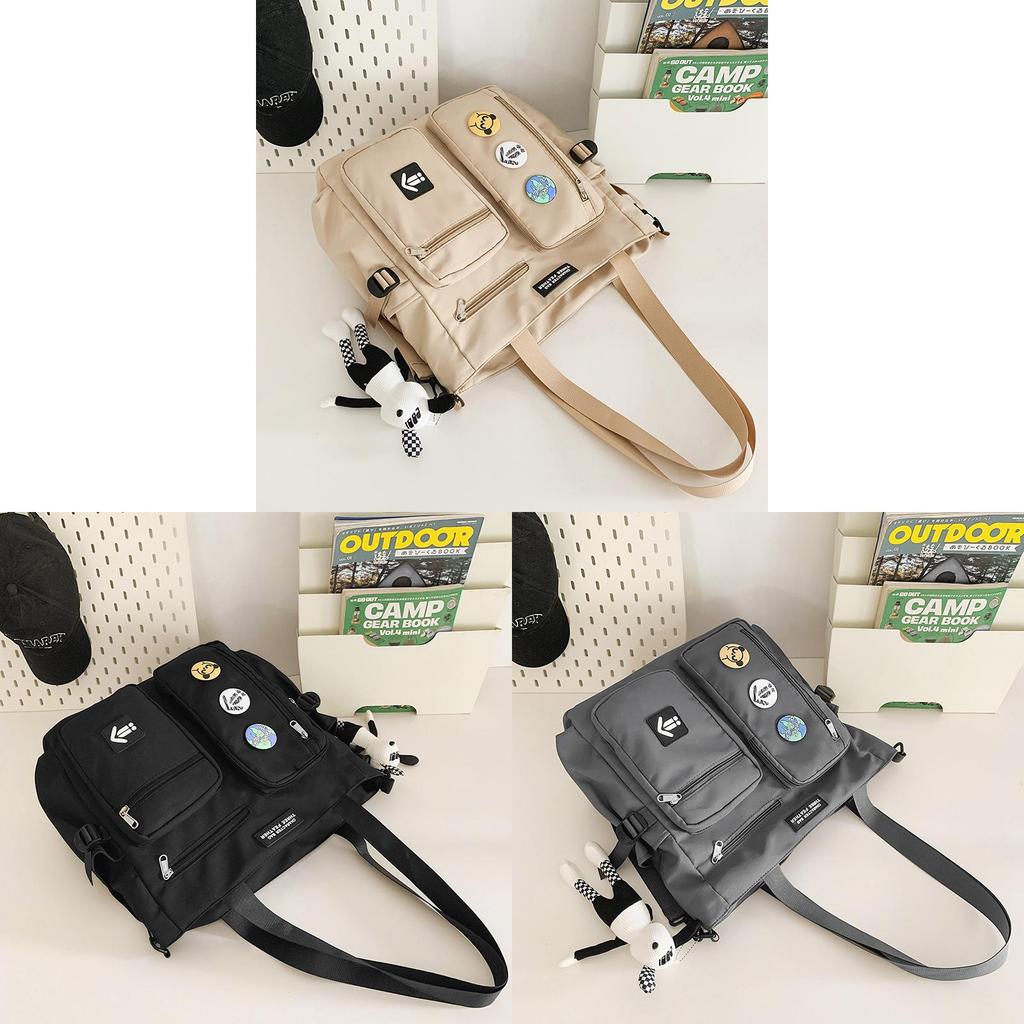 Nylon Casual Crossbody Bag For Men Large Capacity School Commuting Travel