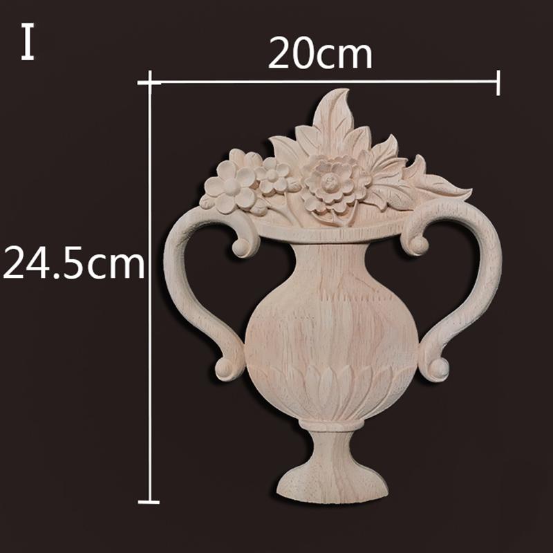 

Европейские деревянные аппликации накладки декоративные деревянные наклейки для мебели резьба украшения стены двери корпусная мебель домашний декор