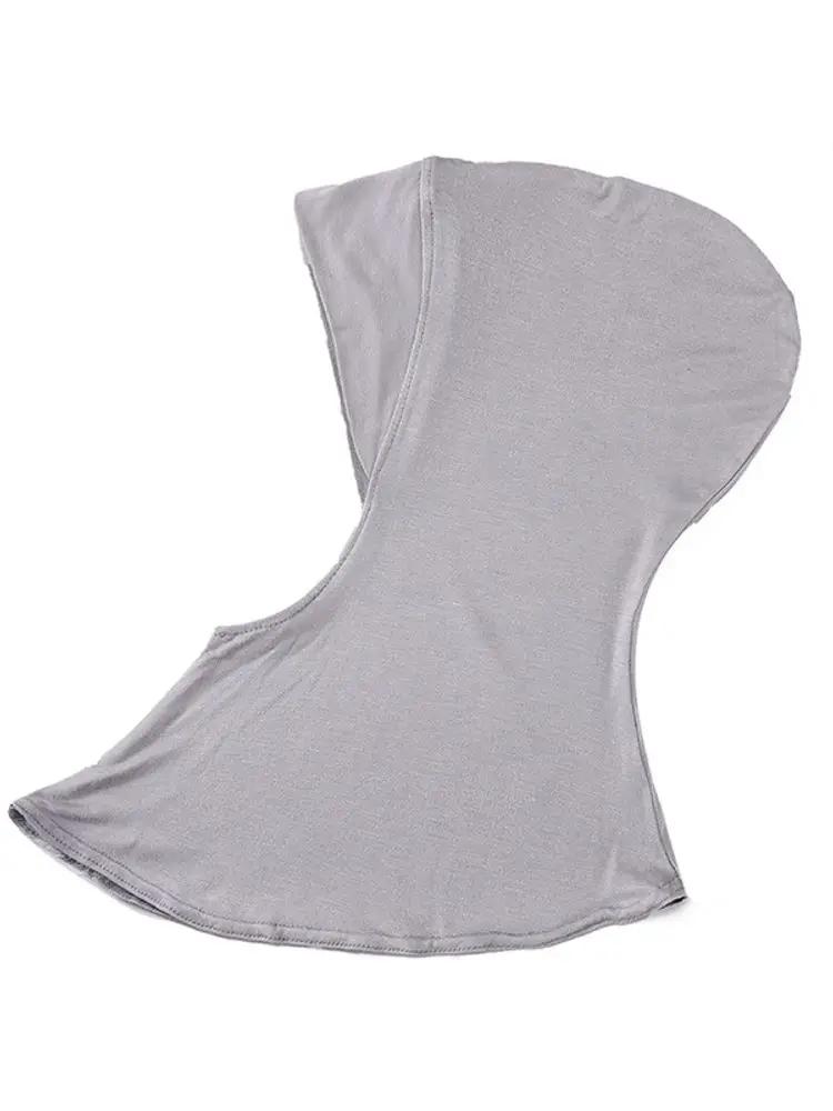 21Colors Soft Modal Elastic Basic Inner Turban Cap Muslim Women Solid Color Wrap Hijab Hats Wear Directly Headscarf Underscarf