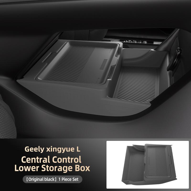 For Geely Monjaro 2021 2025 2026 Storage Box Center Armrest Hidden Box Cup Holder Organizer Interior Accessories