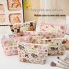 New Large-Capacity Cute Cartoon Makeup and Coin Storage Bag - High-End Quilted Portable Wash Bag for Women