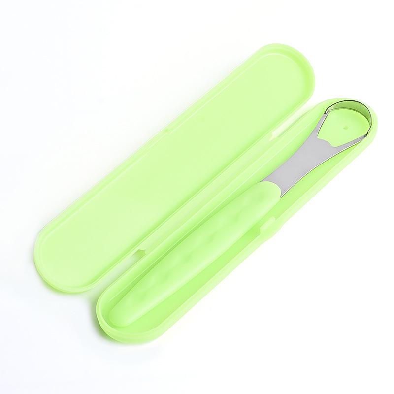 Boxed Tongue Scraper & Cleaner Brush Tool