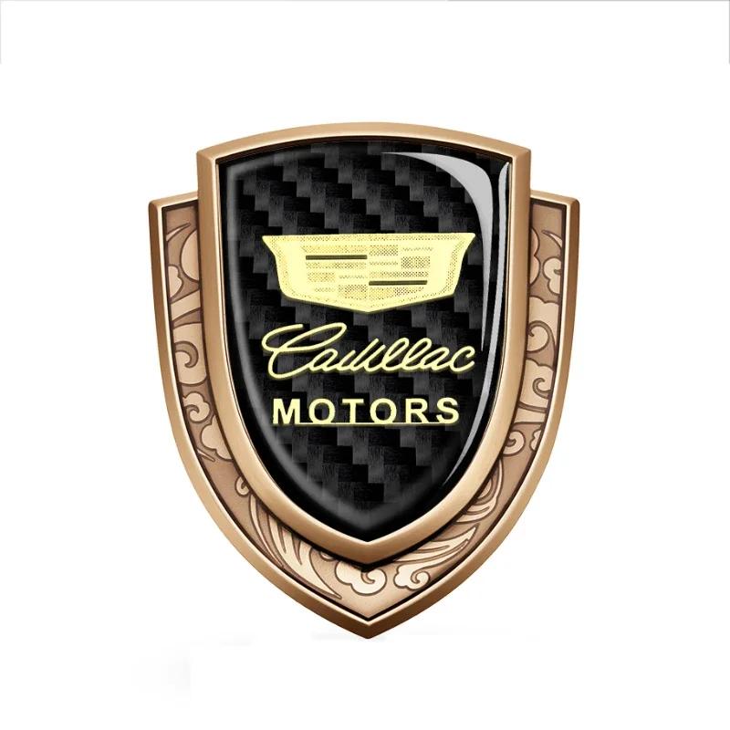 Carbon Fiber Car Logo Side Window Emblem Sticker for Cadillac Seville XT4 CT4 CT5 SLR CTS DTS ATS Escalade Exterior Accessories