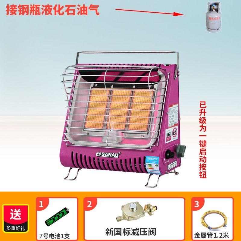 

Обогреватель газовый Sanau SINOCARE Внутренний Наружный Портативная Отопительная Печь Природный Газ Сжиженный Газ Настенный LPG connected to cylinder(Wrinkle Rose Red)