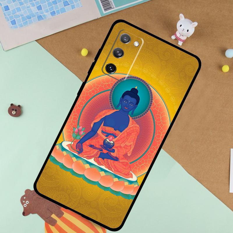 Medicine Buddha Soft Case For Samsung Galaxy S24 Ultra S9 S10 S20 S22 S23 Plus S21 FE S25 Ultra Funda Cover Galaxy S21 FE