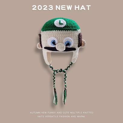 JYL TS DIY Shrek Knit Hat Unisex Winter Long Braid Green Beanie Hat Acrylic