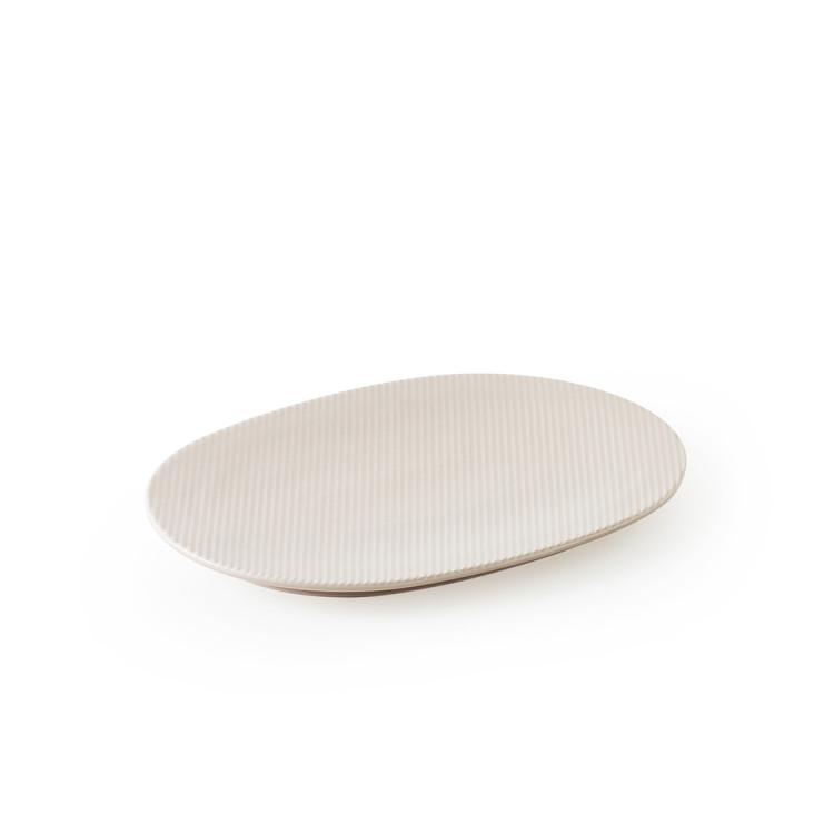 Tackaon Einzigartiger Täglicher Ovaler Kamm Platte Nr. 3 [4 Farben] Vorspeisenteller Brunch Dessert Hübsches Anrichten Oval Ovale Schüssel Set