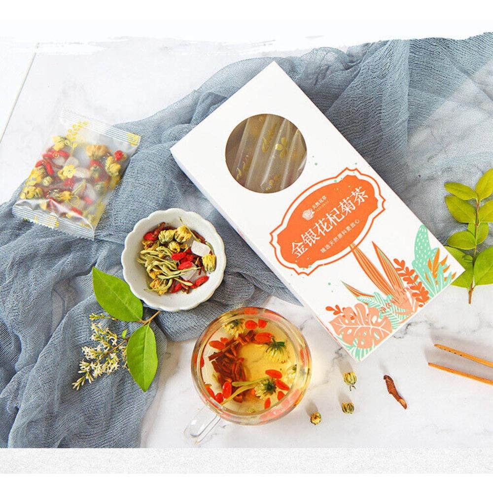 Honeysuckle Chrysanthemum Herbal Tea for Late Night, Flower Tea Blend