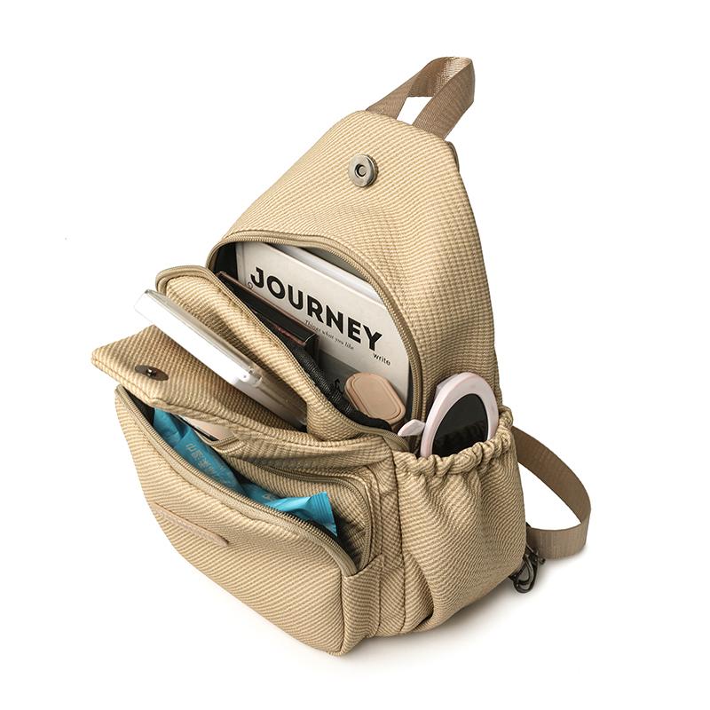 Multifunctional Lightweight Chest Bag Women's Large Capacity Shoulder Bag Commuter Backpack