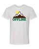 Offline Mountain Range Unisex Adult Short Sleeve T-Shirt