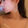Tendencia de Moda Diseño Único Elegante Delicado Lujo Ligero Borla de Hoja de Perla Pendientes Joyería para Mujer Fiesta Regalos Premium