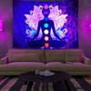 UV Fluorescent Tapestry Print Wall Hanging Art Home Decor