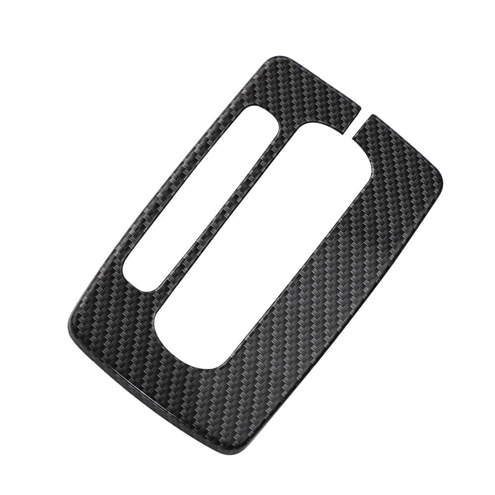 Car Gear Shift Knob Panel Cover Trim for Ford Ecosport 2013 - 2017 ABS Carbon Fiber Decoration Sticker Accessories