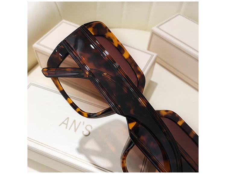 Large Square Sunglasses, Women'S White Frame, Big Face, Thin Pink Yellow, Advanced Face, Small Face, Sunglasses Tide