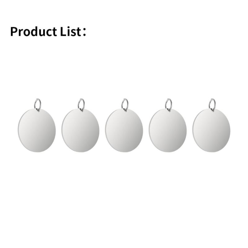 20mm/30mm Stainless Steel Pet Identification Hangtags With Mirror Polisheds Finish Lasers Etcheds For Medicals Access