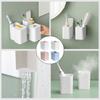 Toothpaste Adsorption Storage Makeup Mouthwash Cup for Toilet Home