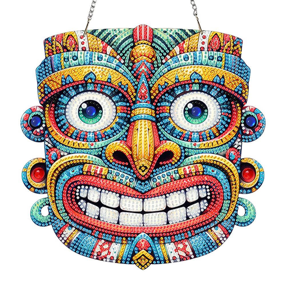 Acrylic Special Shaped Abstract Pattern Diamond Painting Hanging Ornaments Kit 5D DIY Diamond Art Hanging Decorations Home Decor