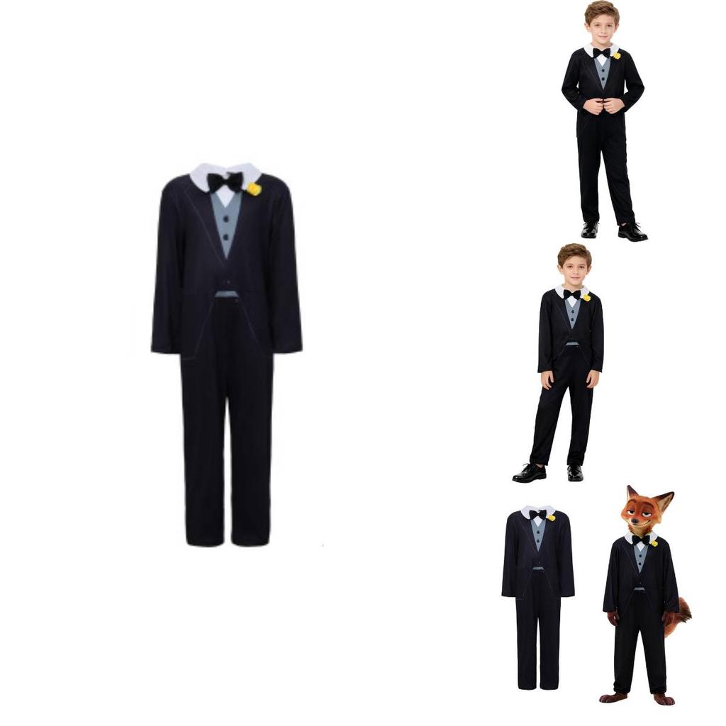 Nick Fox Child Costume With Polyester Spandex For Cosplay And Role Play